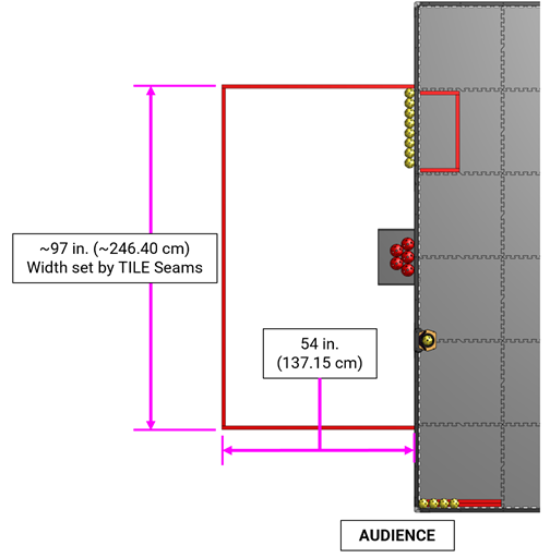 Diagram showing dimensions of ALLIANCE AREA
